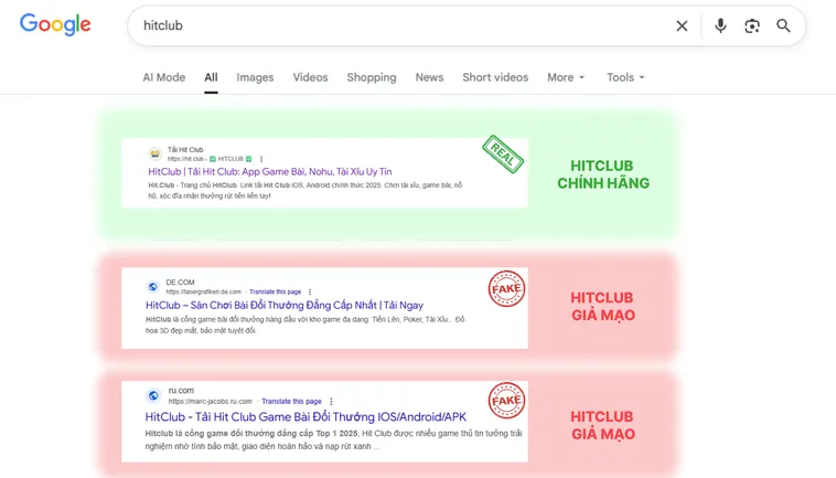Vạch Trần Lừa Đảo Cách Nhận Biết Nhà Cái HitClub Chính Thức 3 Logo chuẩn Hit.Club giữ tỷ lệ đúng giữa chữ và biểu tượng, còn logo giả Hit.Club thường lệch tỷ lệ.
